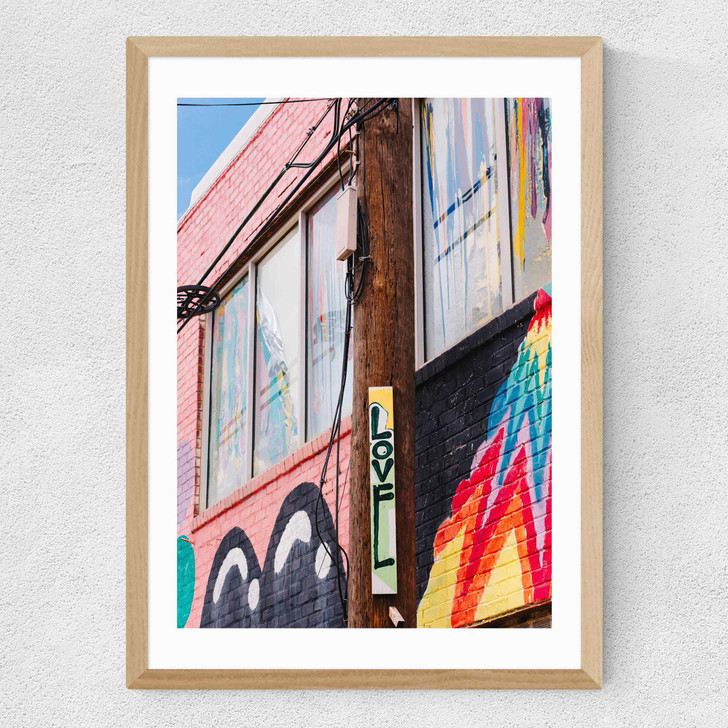 Spread Love Medium Oak Frame