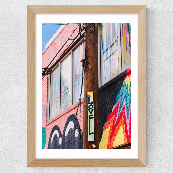 Spread Love Wide Oak Frame