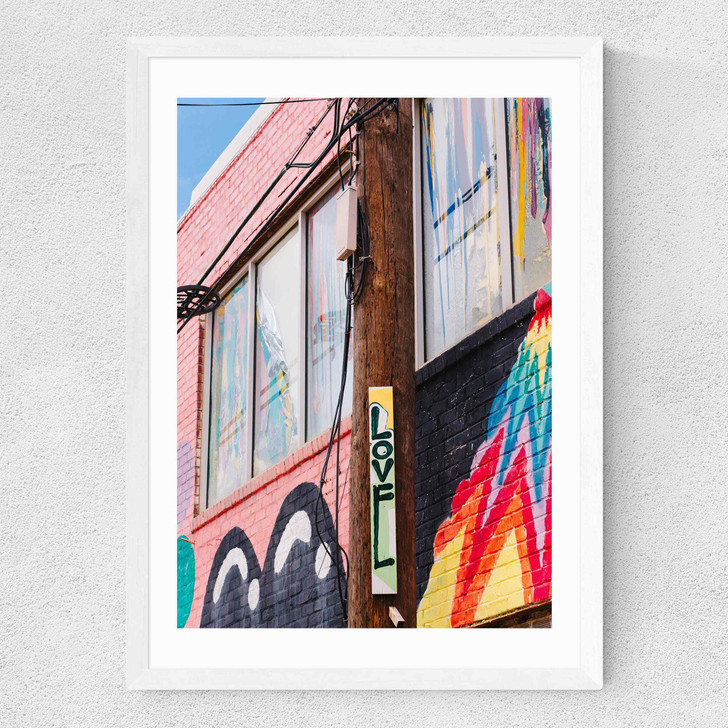 Spread Love Medium White Frame