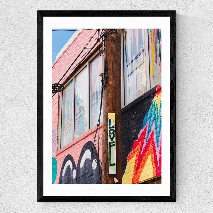 Spread Love Medium Black Frame