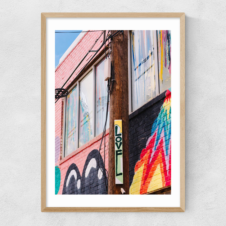 Spread Love Narrow Oak Frame