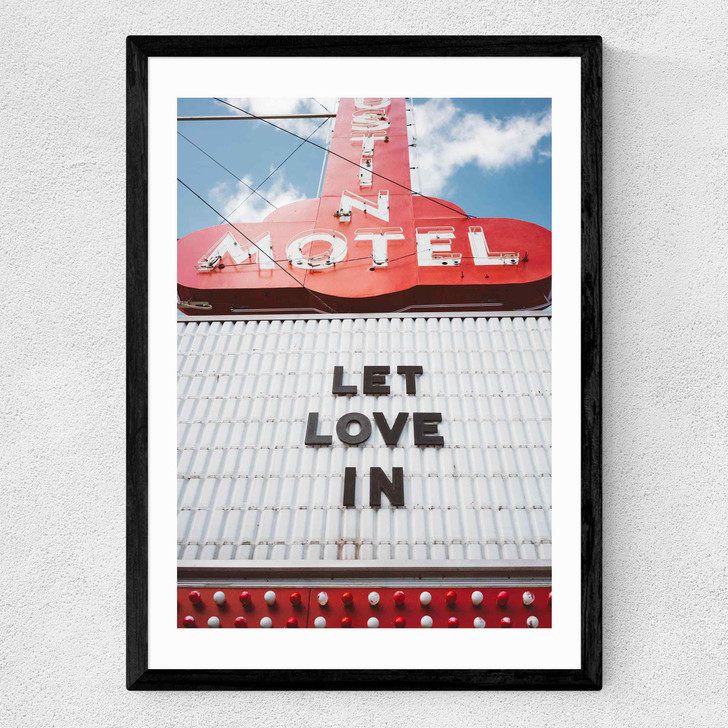 Let Love In by Bethany Young Medium Black Frame