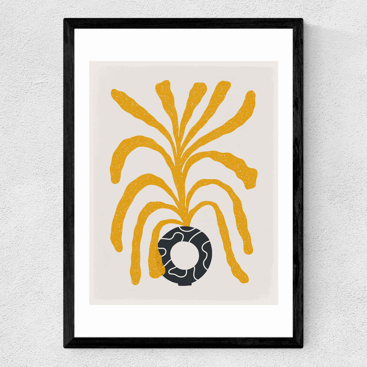 Modern Vase V Medium Black Frame Modern Vase V Medium Black Frame