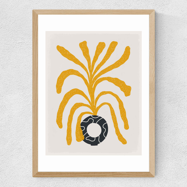 Modern Vase V Medium Oak Frame Modern Vase V Medium Oak Frame