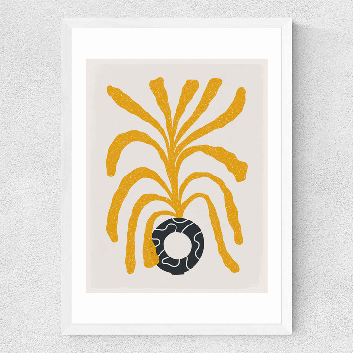 Modern Vase V Medium White Frame Modern Vase V Medium White Frame