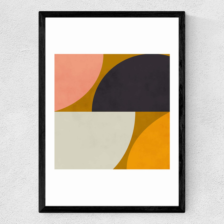 Shapes Half Circle Medium Black Frame