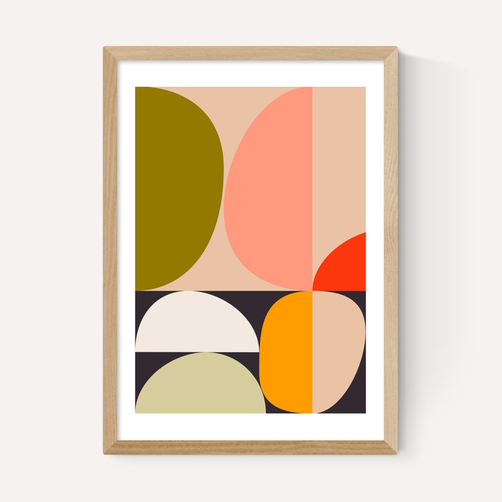 Mid Century Half Circles