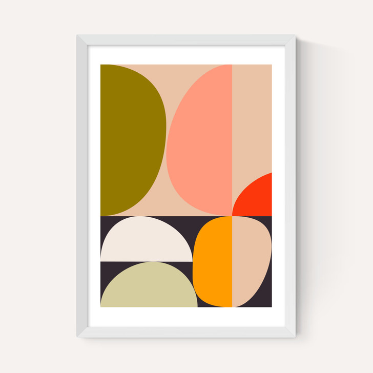 Mid Century Half Circles