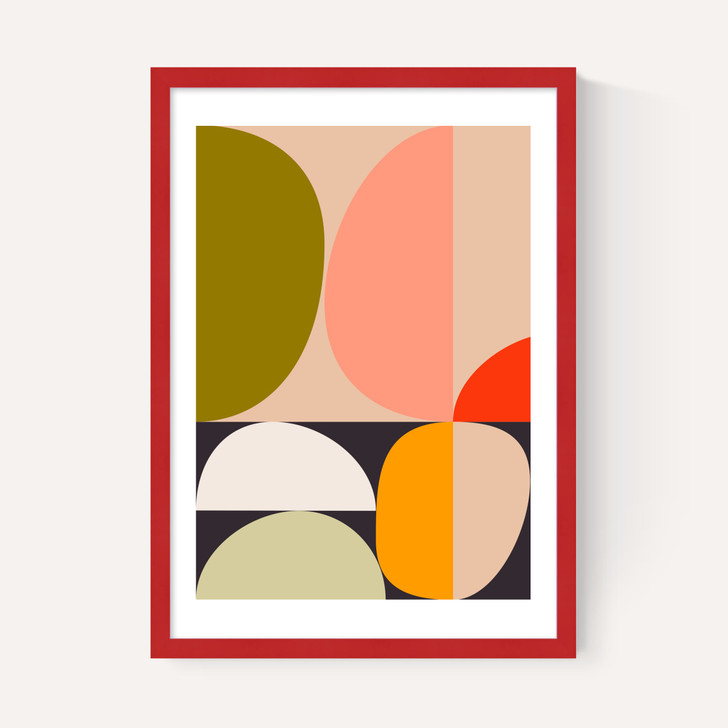 Mid Century Half Circles