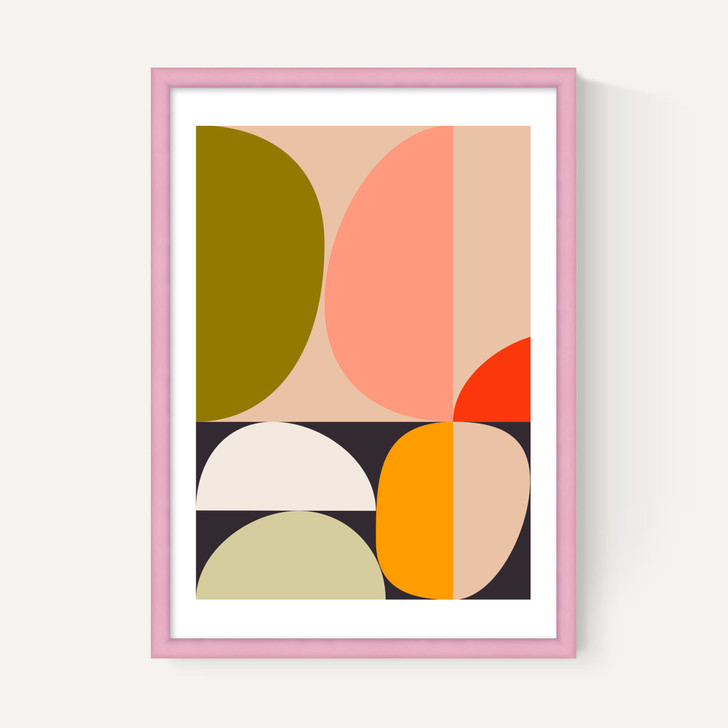 Mid Century Half Circles