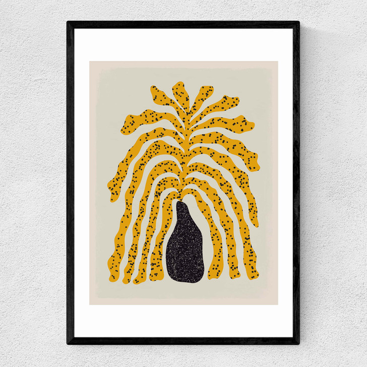 Modern Vase III Narrow Black Frame Modern Vase III Narrow Black Frame