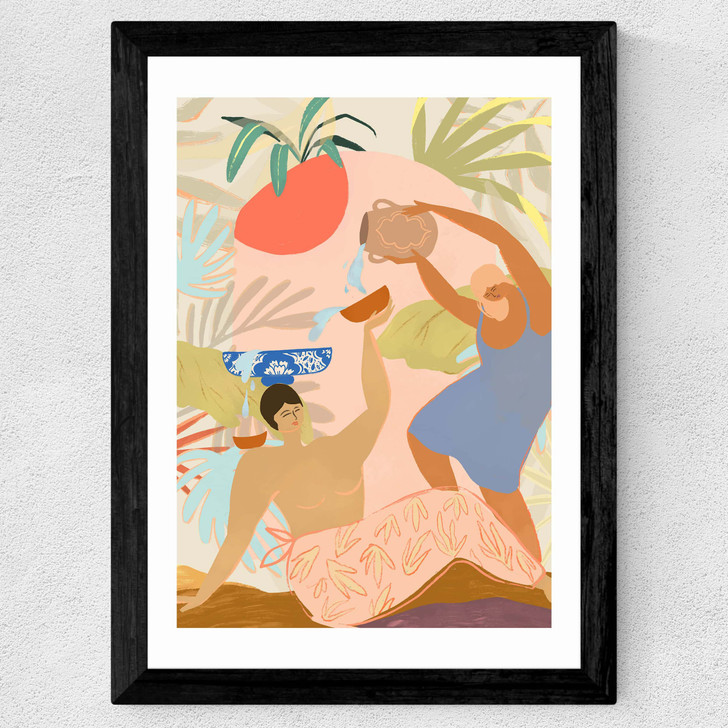 Water Play Wide Black Frame Water Play Wide Black Frame