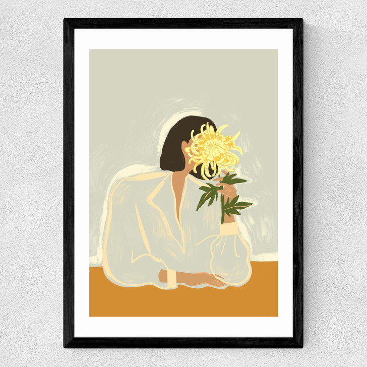 The Chrysanthemum by Arty Guava Medium Black Frame The Chrysanthemum by Arty Guava Medium Black Frame