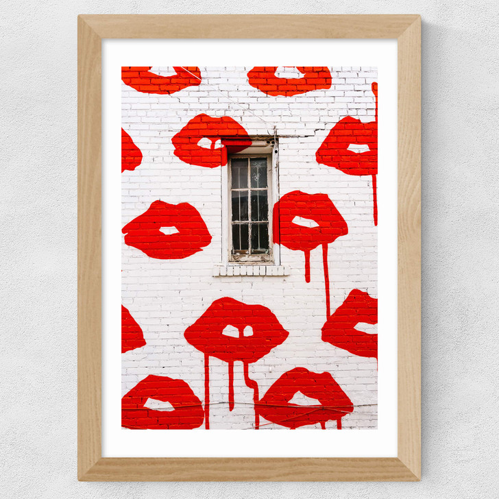 Pucker Up Wide Oak Frame Pucker Up Wide Oak Frame