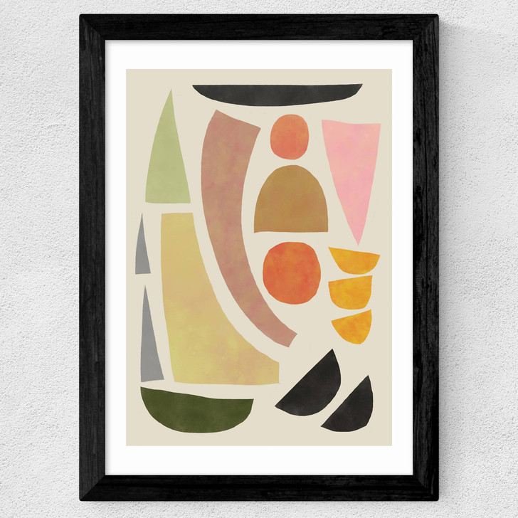 Abstraction Wide Black Frame Abstraction Wide Black Frame