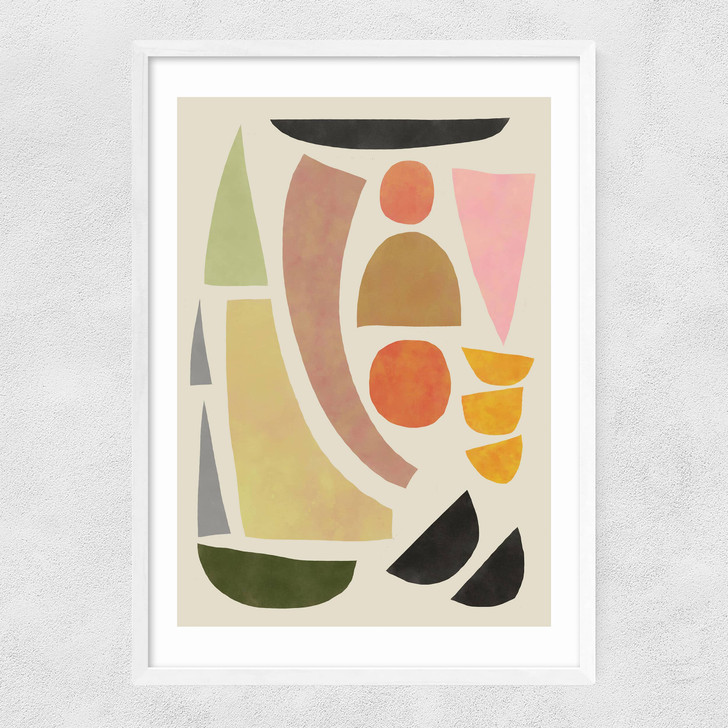 Abstraction Narrow White Frame Abstraction Narrow White Frame