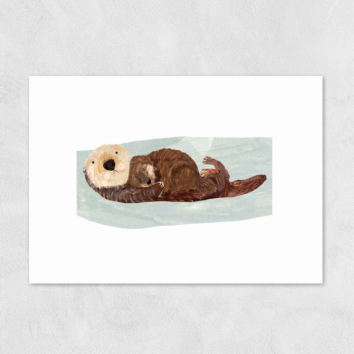 Otter Baby Unframed Print