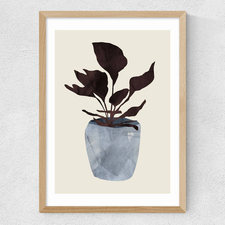 Country Plant Medium Oak Frame