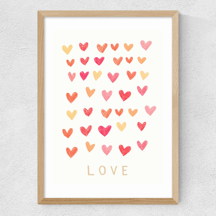 Love Heart Medium Oak Frame Love Heart Medium Oak Frame