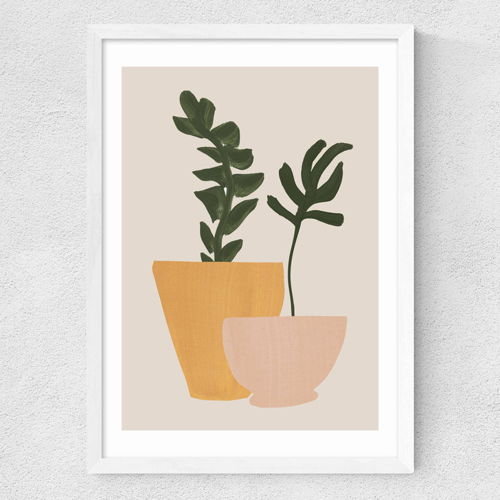 Planted Medium White Frame Planted Medium White Frame