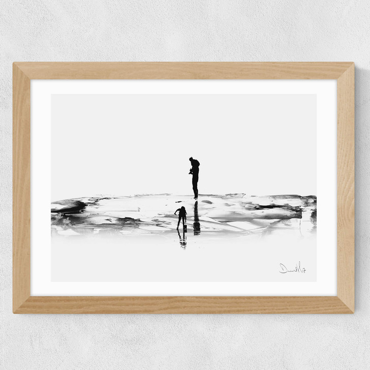 On the Beach Wide Oak Frame On the Beach Wide Oak Frame