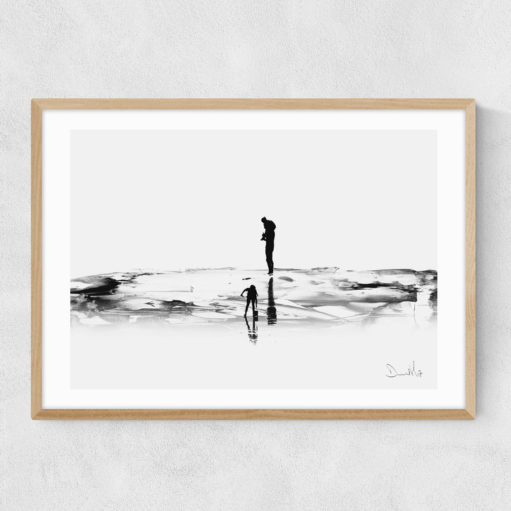 On the Beach Narrow Oak Frame