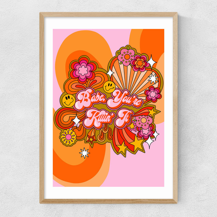 Killin' It Narrow Oak Frame Killin' It Narrow Oak Frame