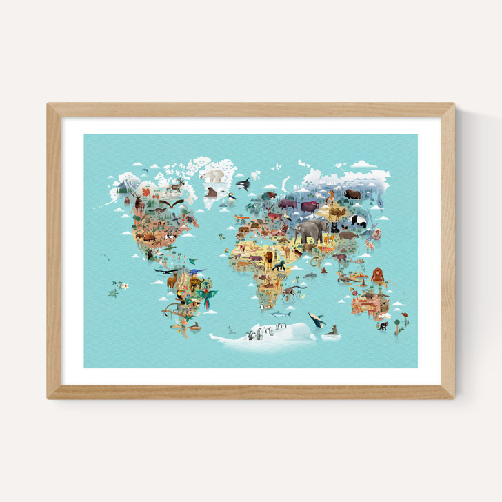 World Map of Animals