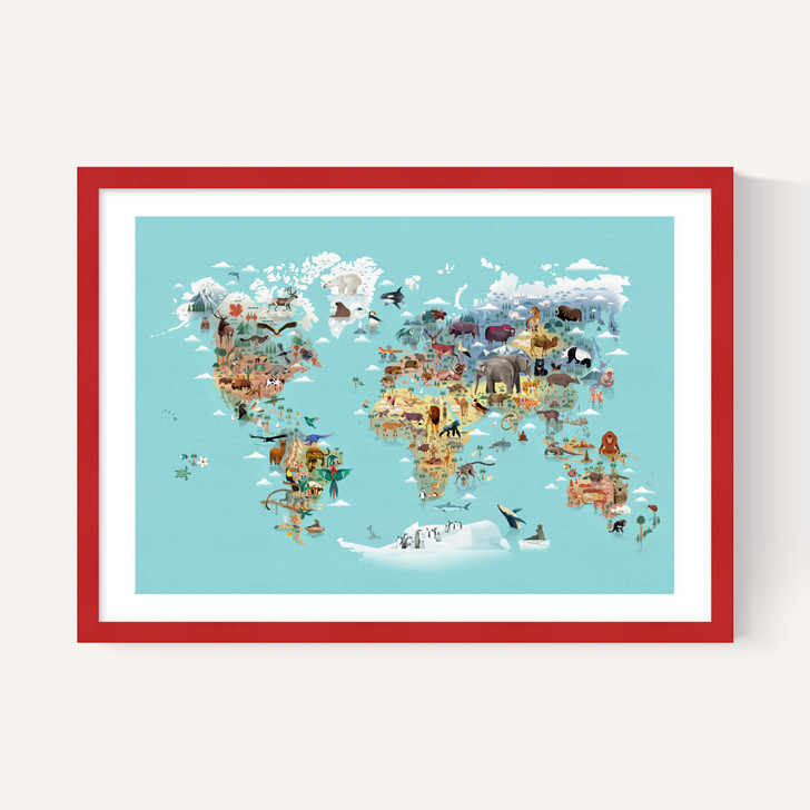 World Map of Animals