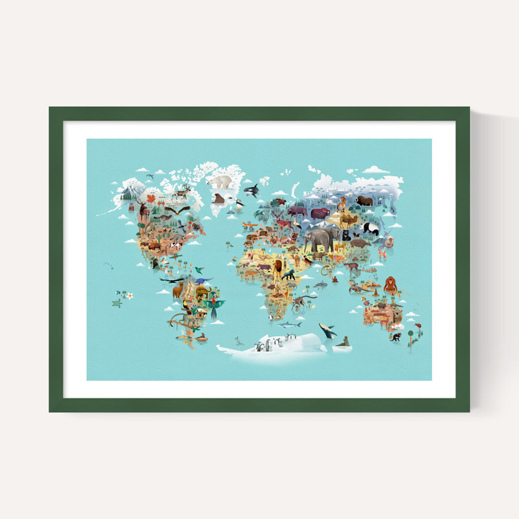 World Map of Animals
