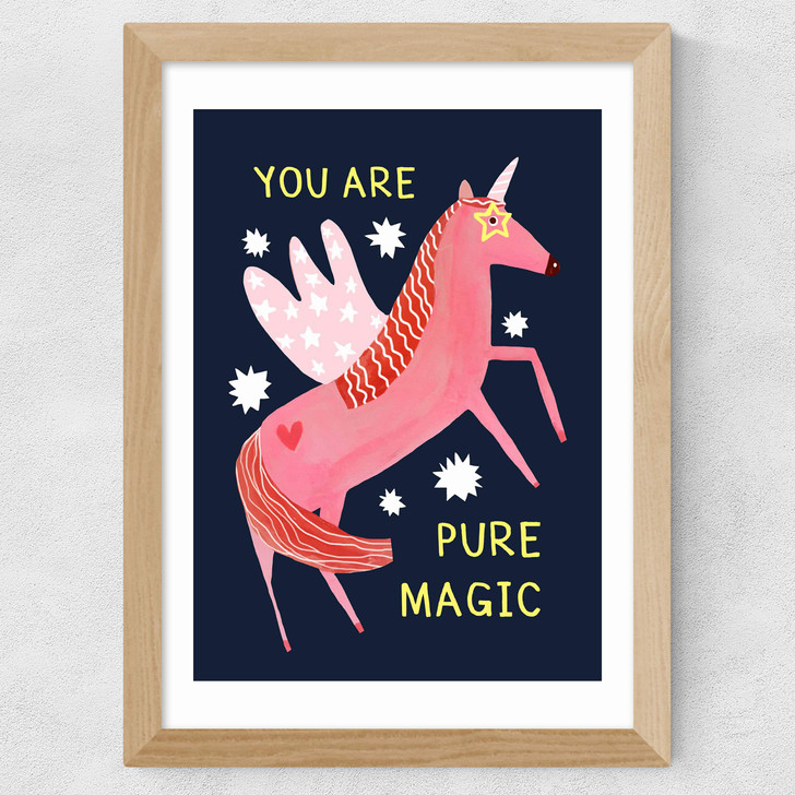 Magic Unicorn Wide Oak Frame Magic Unicorn Wide Oak Frame
