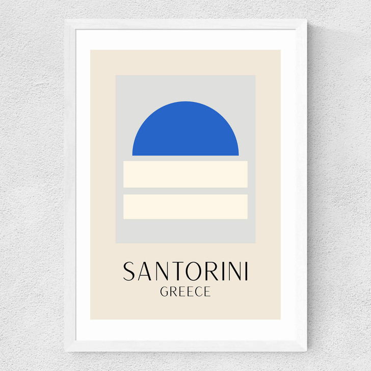 Santorini Medium White Frame