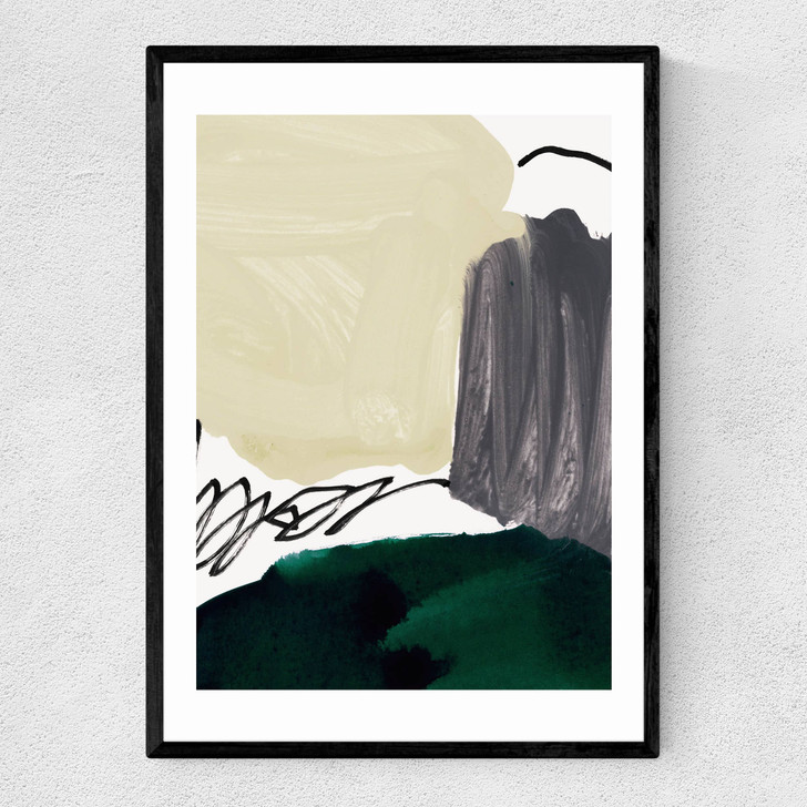 Minimalist Painting III Narrow Black Frame