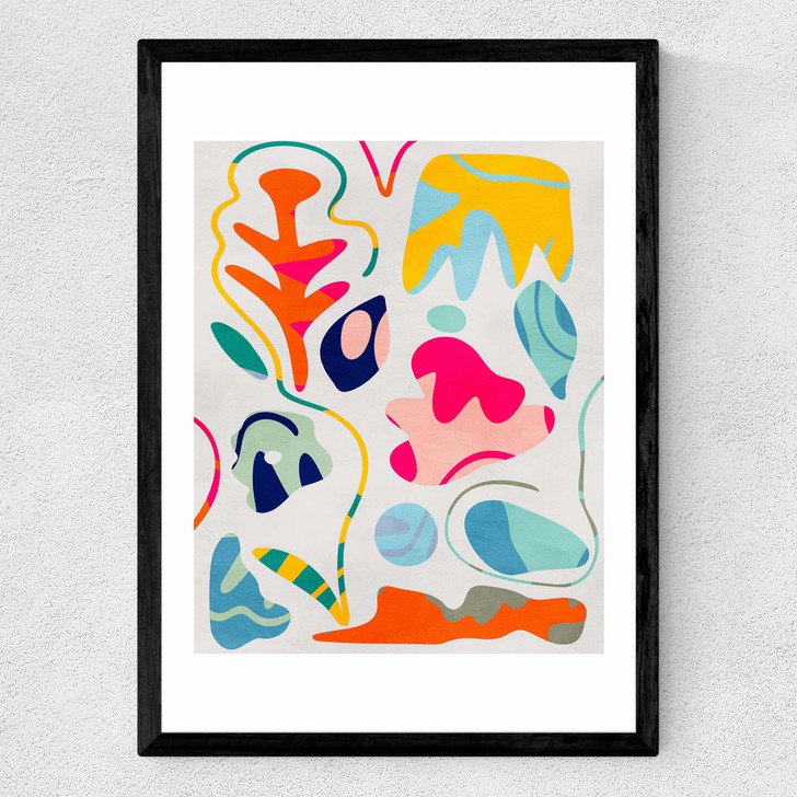 Pastel Minimal Matisse Medium Black Frame Pastel Minimal Matisse Medium Black Frame