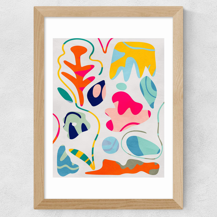 Pastel Minimal Matisse Wide Oak Frame