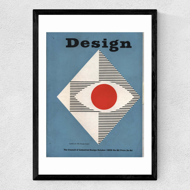 Graphics, October 1955, Design Magazine Medium Black Frame