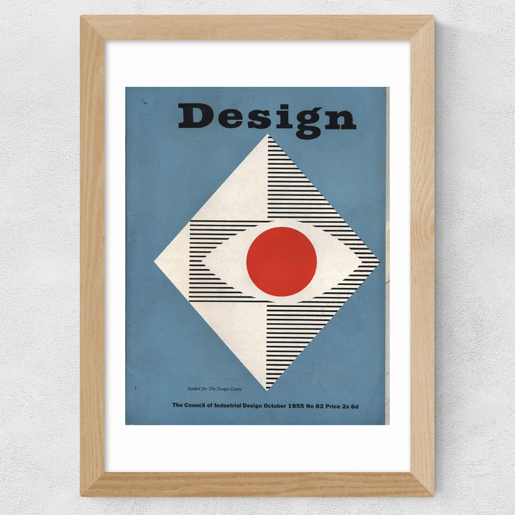 Graphics, October 1955, Design Magazine Wide Oak Frame