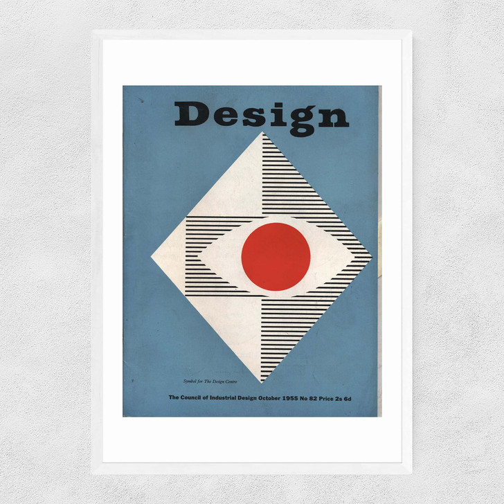 Graphics, October 1955, Design Magazine Narrow White Frame
