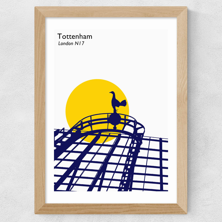 Tottenham Hotspur Wide Oak Frame