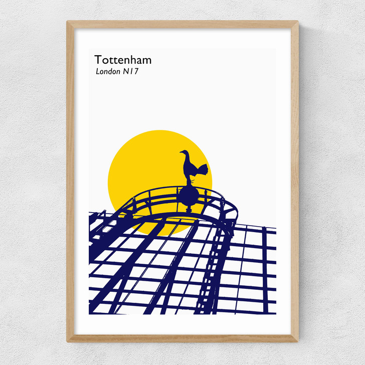 Tottenham Hotspur Narrow Oak Frame