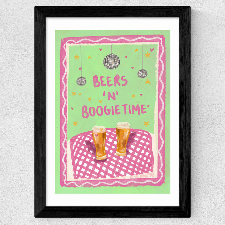 Beers N Boogie Wide Black Frame
