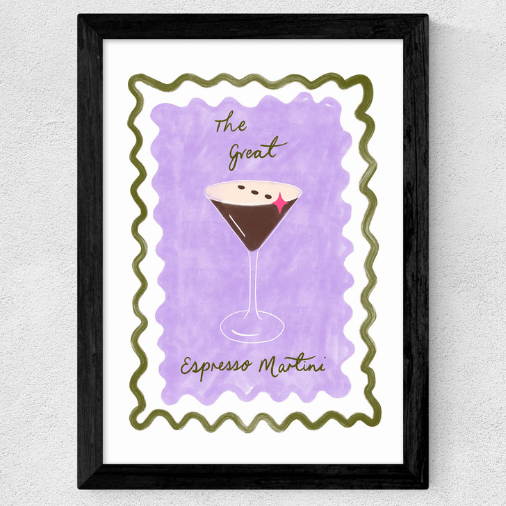 Espresso by Emmy Lupin Studio Wide Black Frame