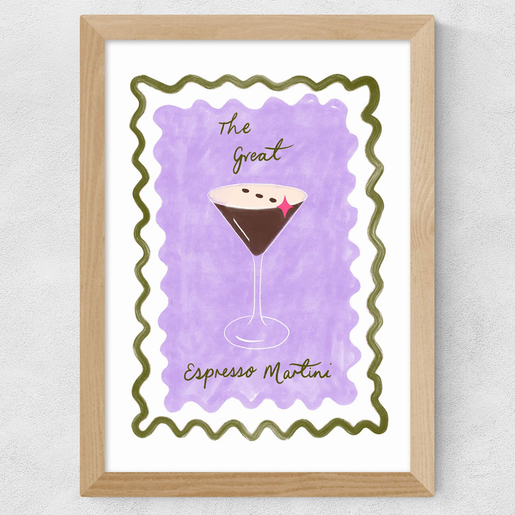 Espresso by Emmy Lupin Studio Wide Oak Frame