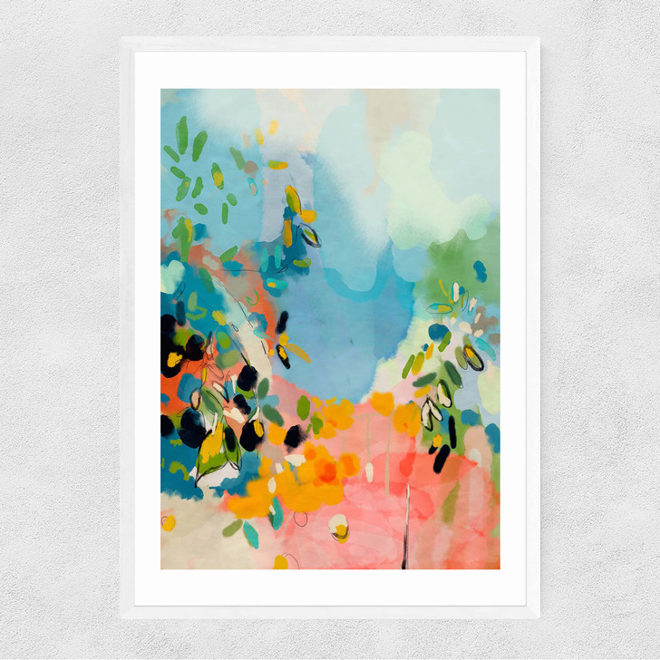 Olivier Avec Jardin Narrow White Frame Olivier Avec Jardin Narrow White Frame