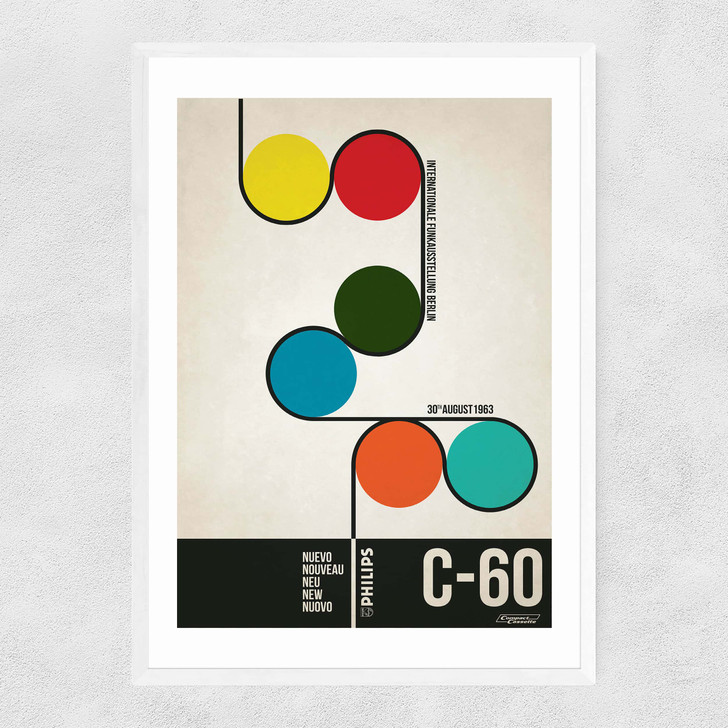 C-60 Narrow White Frame
