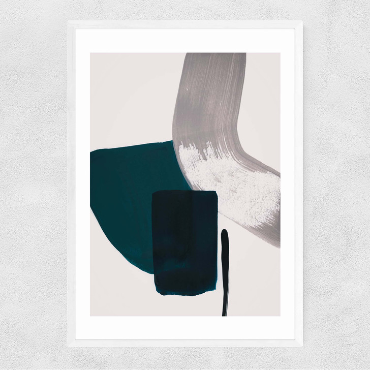 Minimalist Painting II Narrow White Frame Minimalist Painting II Narrow White Frame