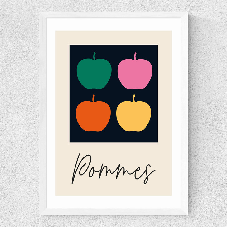 Pommes Medium White Frame Pommes Medium White Frame