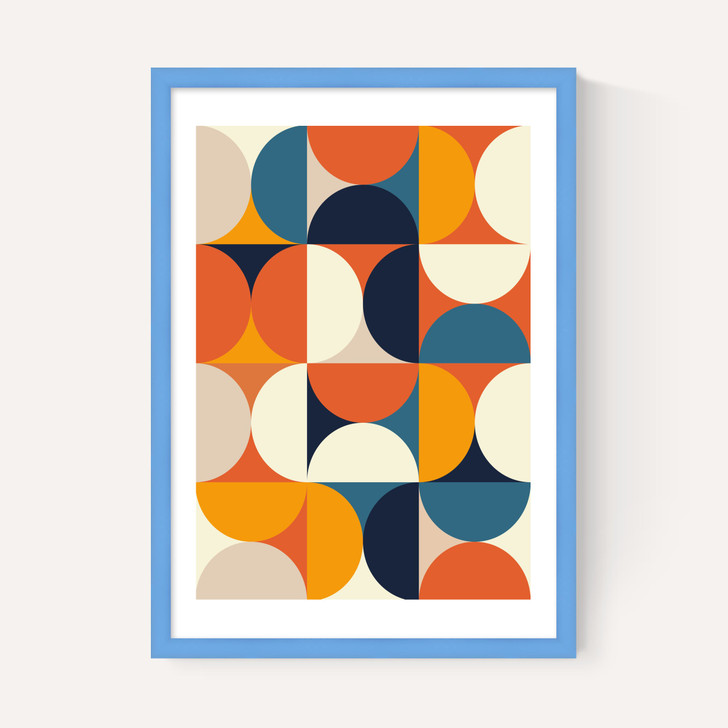 Mid Century Half Circles Autumn