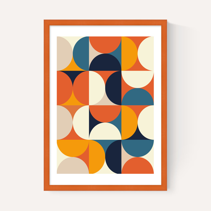 Mid Century Half Circles Autumn