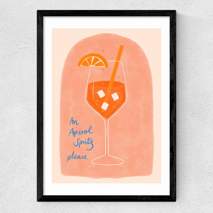 Aperol Medium Black Frame